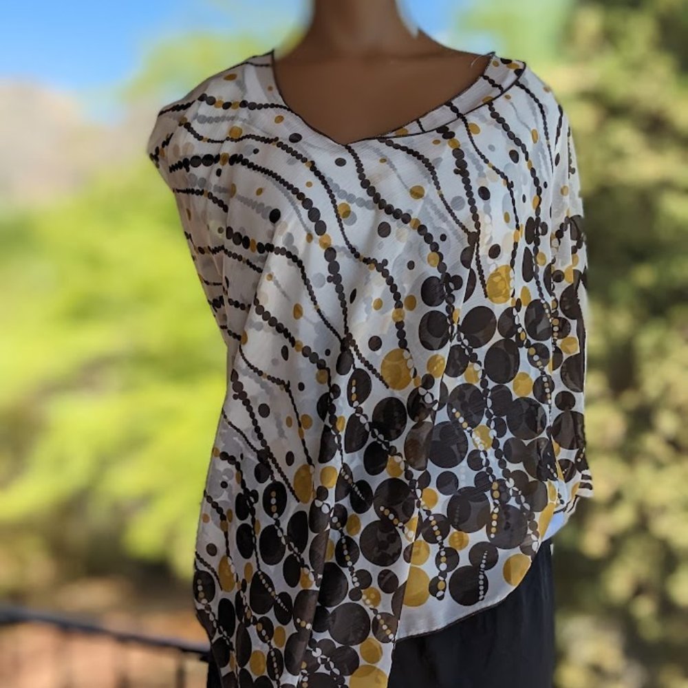 Multi functional shear wrap zebra, polka dot, leopard print.